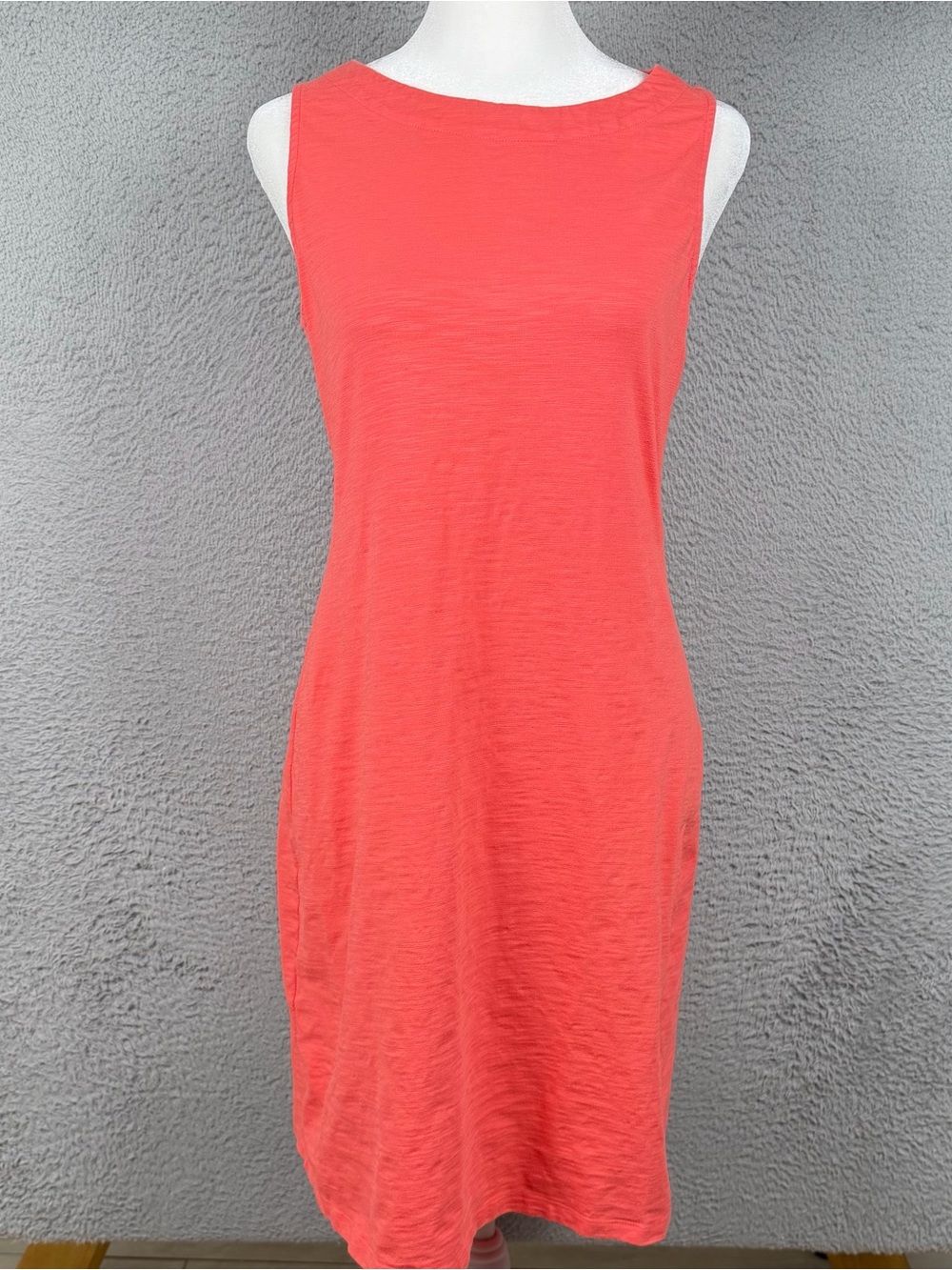 Tommy Bahama Jer-Sea Sheath Womens Small Coral Sleeveless Back Tie Preppy Casual